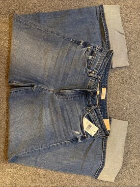 KUT from the Kloth Meg Cuffed Mid Rise Wide Leg Jeans Size 8 NWT